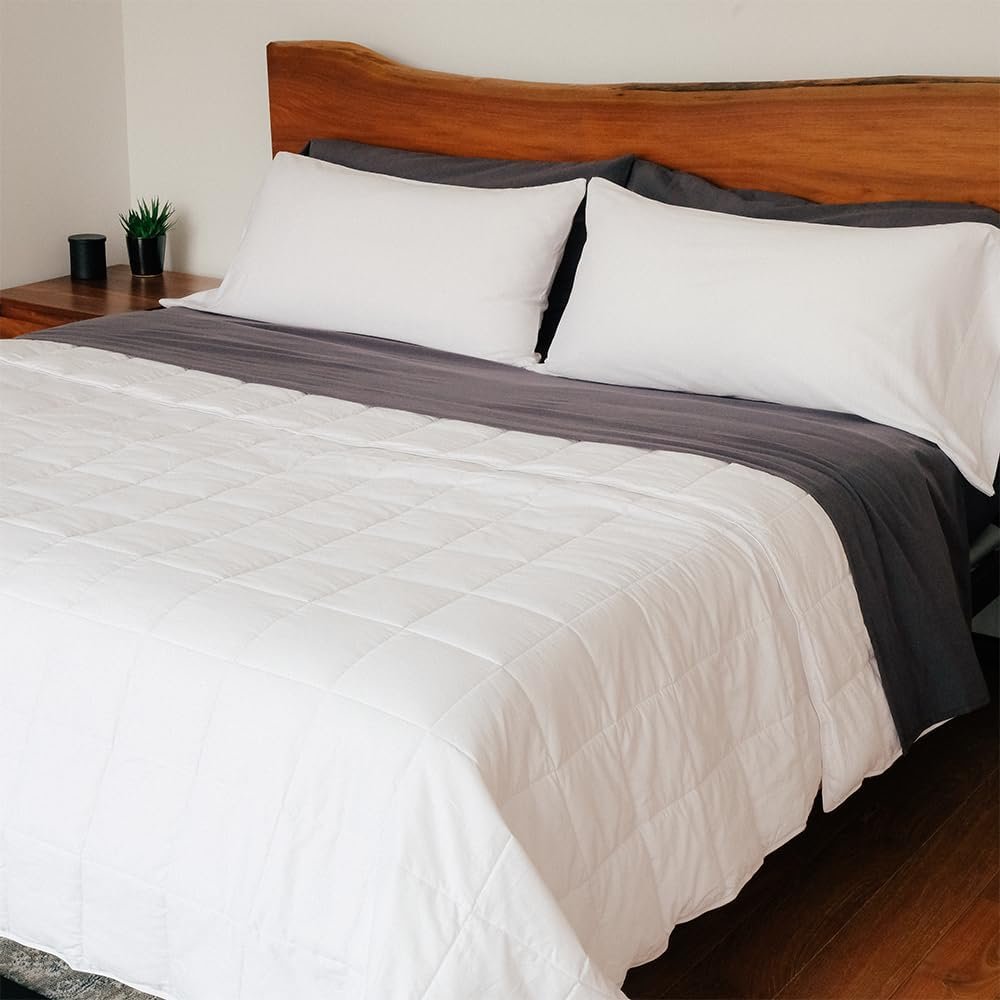 612rt1tb2WL._AC_SL1000_.jpg Lightweight Cotton Cooling Comforter with Patented Fiberfill - Image 1