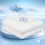 Cooling Blanket with Advanced Qmax Fabric and Nylon Spandex Blend