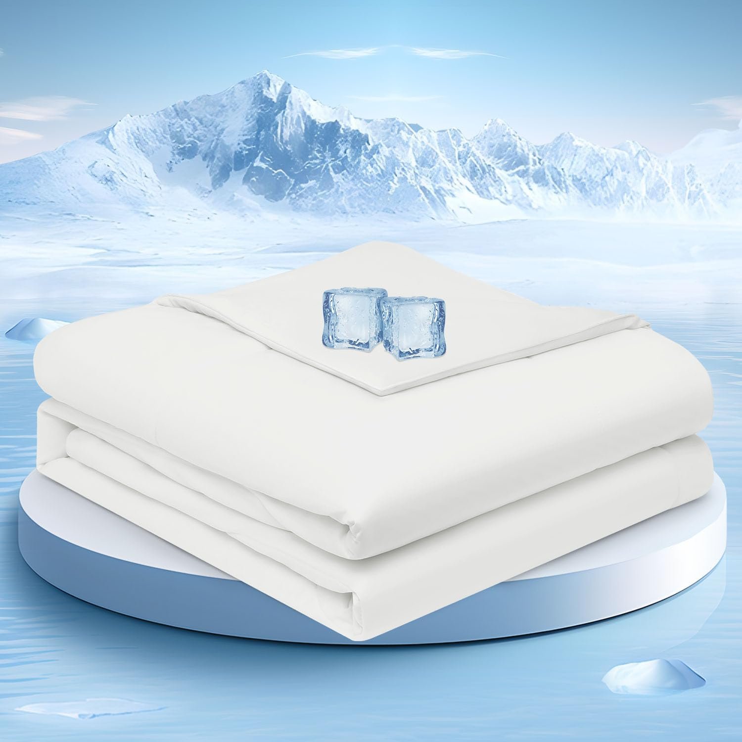61A7eZy6jVL._AC_SL1500_.jpg Cooling Blanket with Advanced Qmax Fabric and Nylon Spandex Blend - Image 1