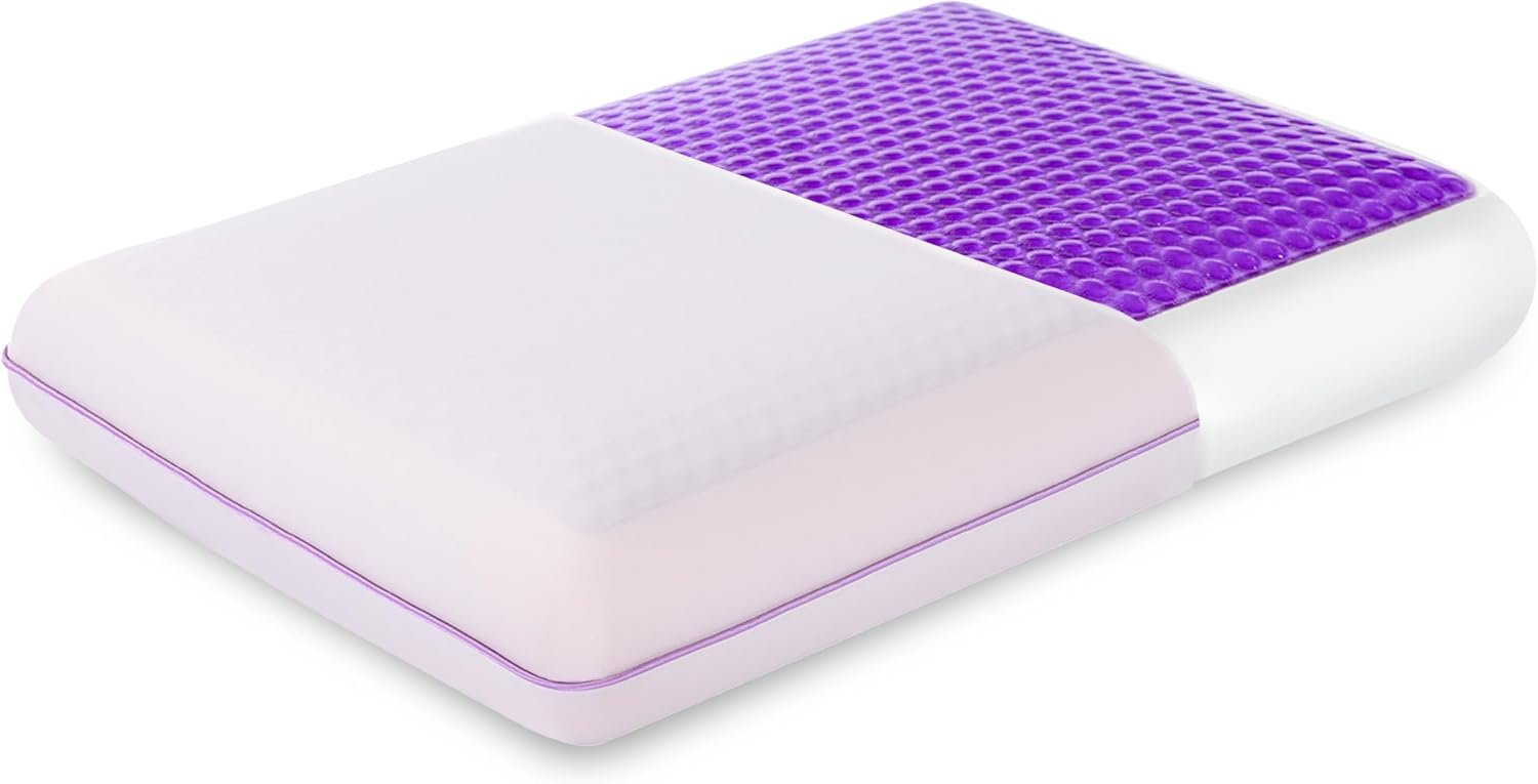 61ZZEejZ8cL._AC_SL1500_.jpg Reversible Cooling Gel and Memory Foam Pillow - Image 1