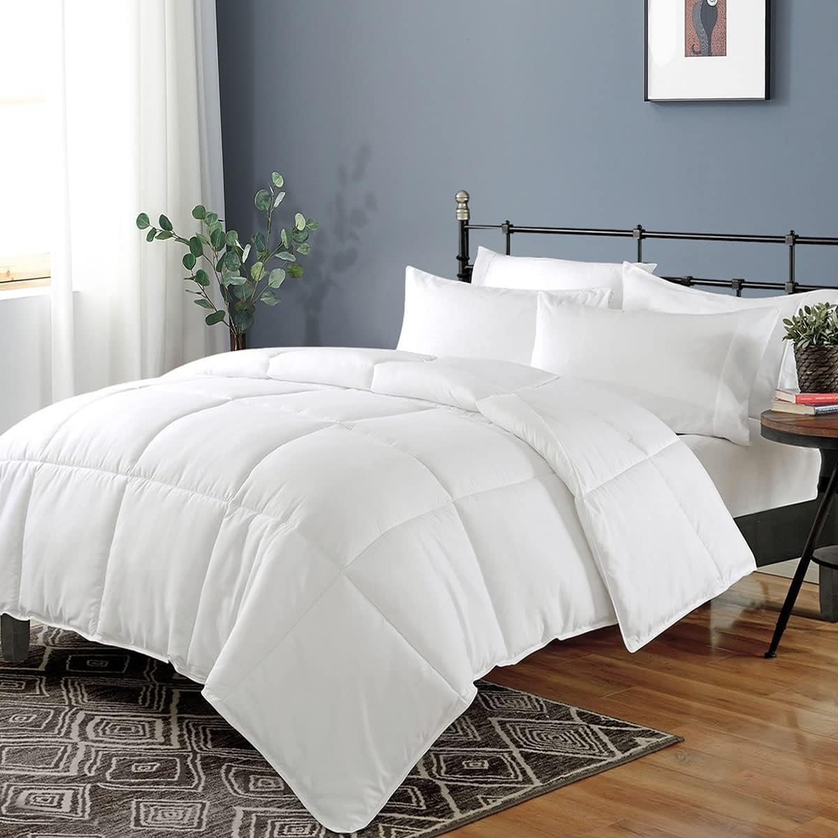 61mprLPAsZL._AC_SL1200_.jpg Cotton Comforter with Organic Cover and Recycled Microfiber Fill - Image 1