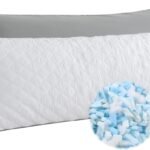 Shredded Memory Foam Body Pillow with Diamond Quilted Cover