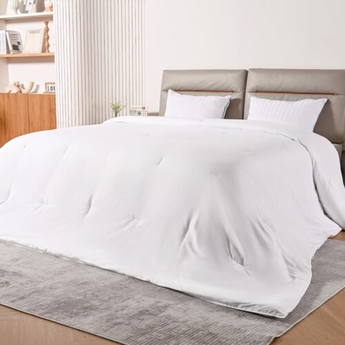 Oversized Hollow Core Microfiber Comforter with Corner Tabs