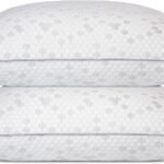Shredded Memory Foam and Microfiber Pillow with Honeycomb Cover
