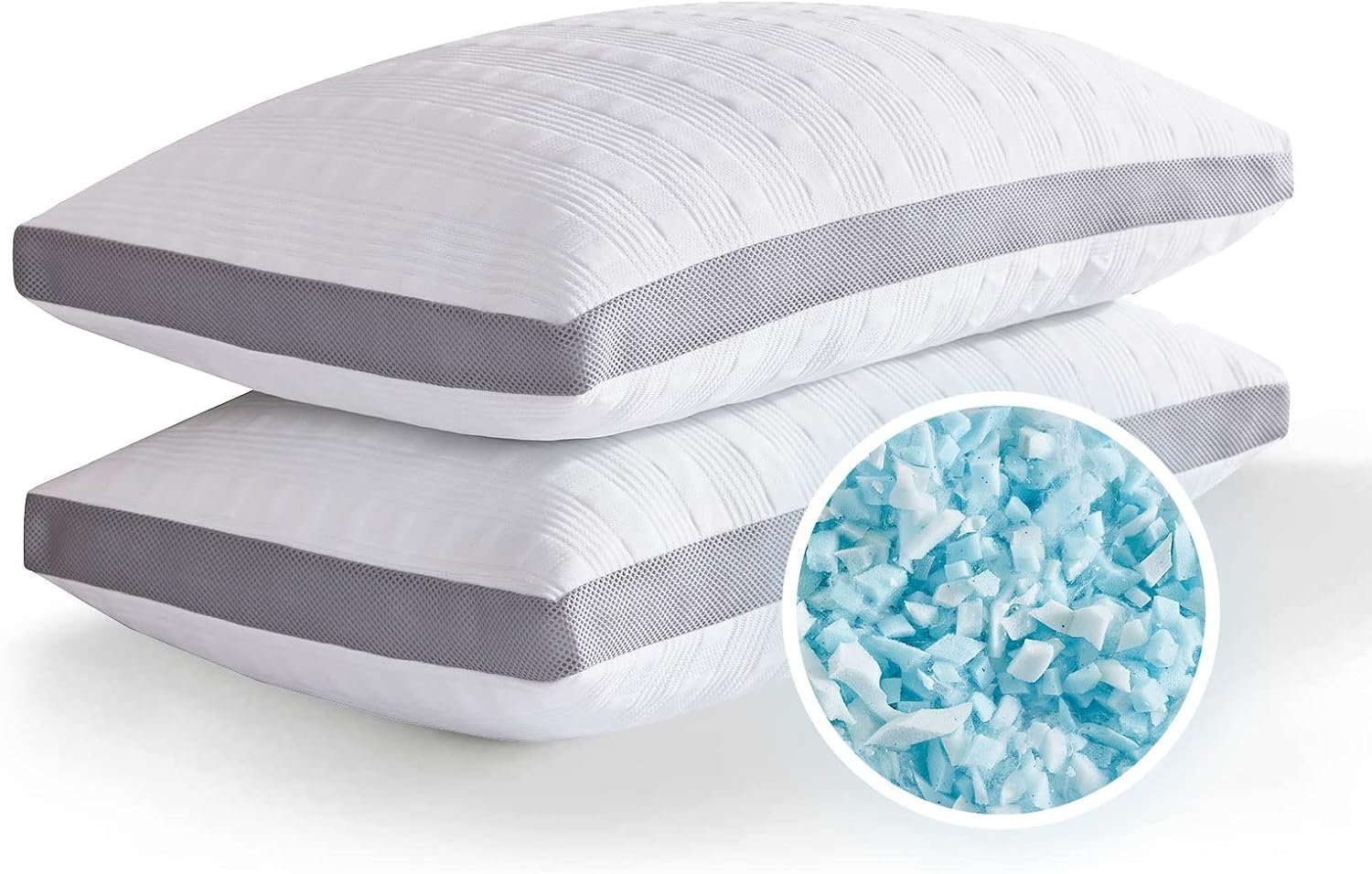 71ZTZIwmClL._AC_SL1500_.jpg Double Sided Cooling Fiber and Memory Foam Pillow with Gusseted Edges - Image 1