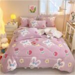 Luxurious Fluffy Blanket with Flannel and Lamb Fleece