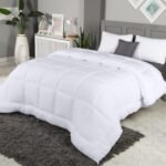 Microfiber Comforter Duvet Insert with Box Stitching and Corner Tabs
