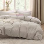 Prewashed Microfiber Duvet Cover Set with Corner Ties and Zipper