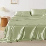 Satin Sheet Set with Silk Like Feel and Deep Pockets