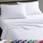 Cotton Sateen Sheet Set with Deep Pocket Fitted Sheet