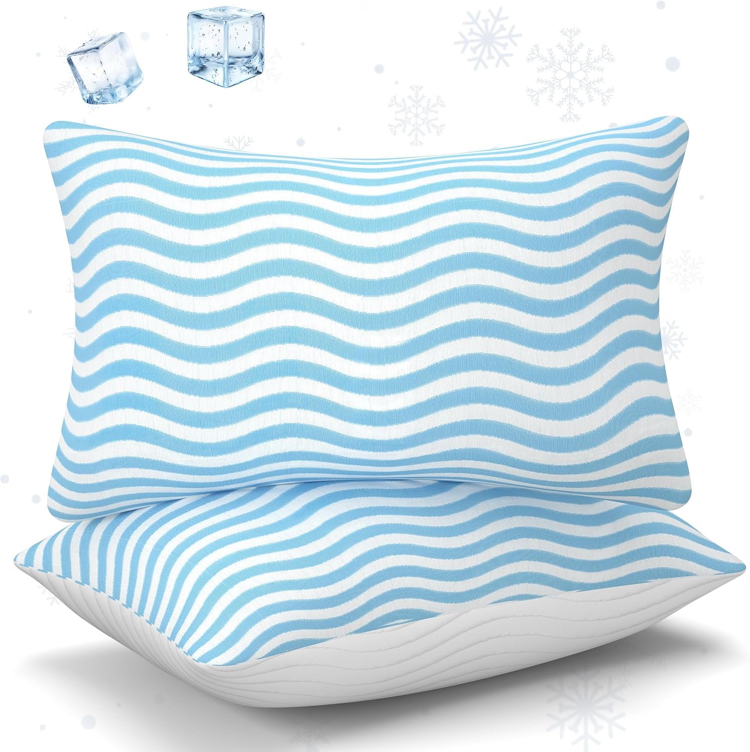 91-nRGJOAYL._AC_SL1500_.jpg Dual Sided Cooling and Cozy Fabric Pillow with Adjustable Loft - Image 1